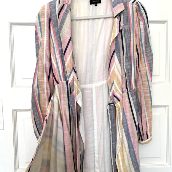 Majorelle - Striped Wrap Blazer Dress - Picture 5 of 8